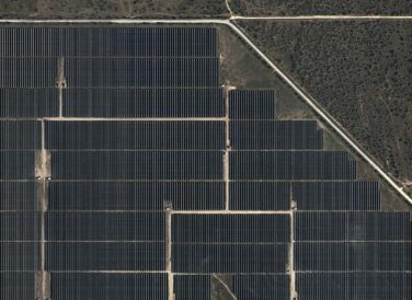 Galloway 1 aerial image of solar panels